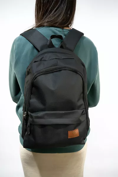 Унисекс Черный рюкзак для свободных глаз