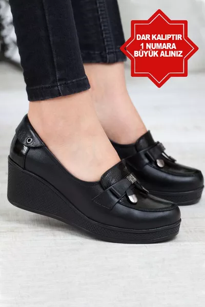 Женская ортопедическая обувь из натуральной кожи (на 1 размер больше)