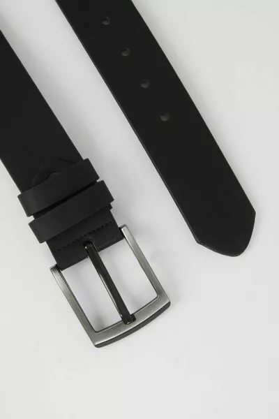 Ceinture Homme Boucle Rectangulaire Simili Cuir Azns