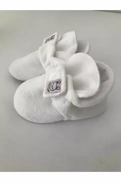 Coton biologique Semelle antidérapante Baby Pandufu Home Booties