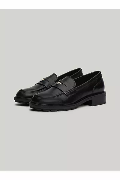 Half Cleat Utility Leather Penny Loafers