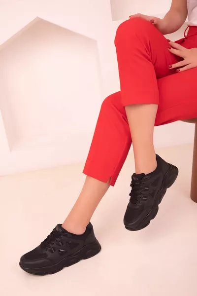 Baskets Femme Noir-Noir 