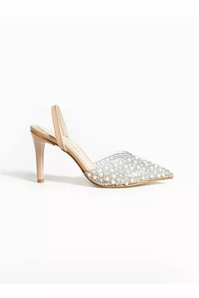 Evan Cream Sheer Pearl - Talons pour femmes