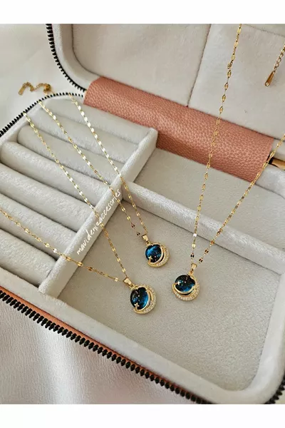 Стоманена висулка Небесна висулка Стоманена златна висулка