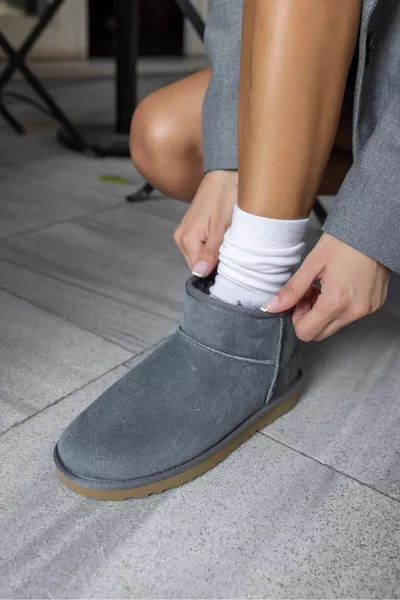 Women's Classic Ultra Mini Boot In Grey