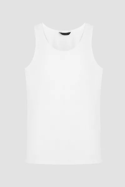 بلوزة تانك للرجال بيضاء 2 قطعة