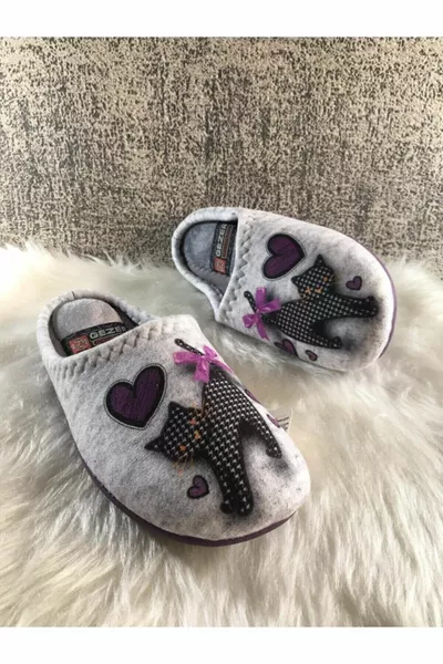 امرأة القط شخصية الشتاء البيت الضيف والنعال المهر Modefli