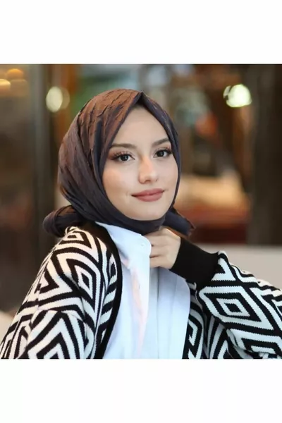 Bambus Crack Schal Anthrazit