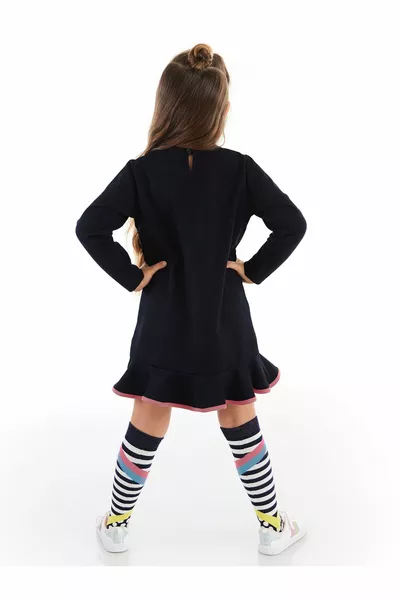 الحجاب الأسود الفتيات فستان طويل الأكمام والجوارب