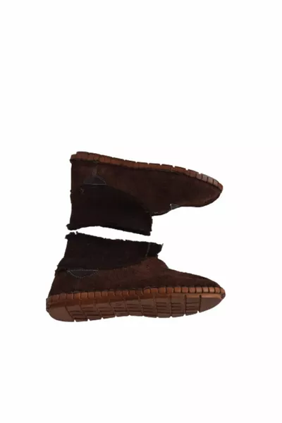 قلادات من الفرو من الجلد الطبيعي ، أحذية شتوية لاستخدامها في المنزل والداخل والخارج