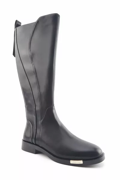 سانيسا 3PR حذاء نسائي أسود مسطح