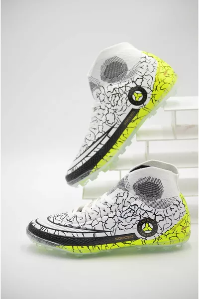 FOOTBALL BOOTS WITH SOCKS ASTROTURF TURF FOOTBALL SHOES