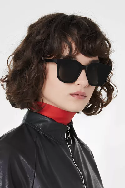 Schwarze Damen-Sonnenbrille