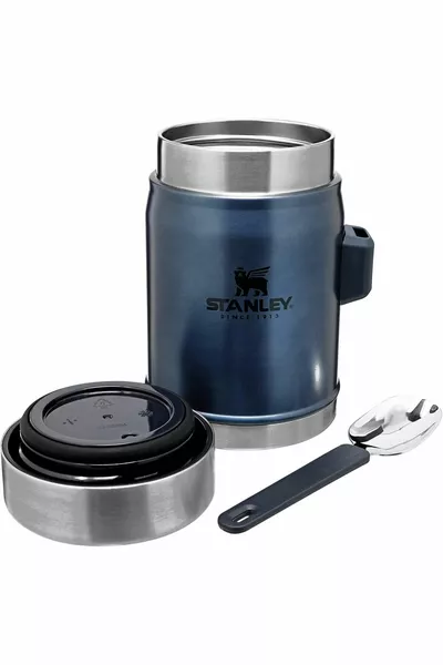 Thermos alimentaire classique avec cuillère 0,4 L bleu nuit