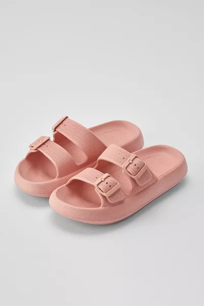 Lily Powder Double Band Eva Platform Casual Estate Pantofole da spiaggia