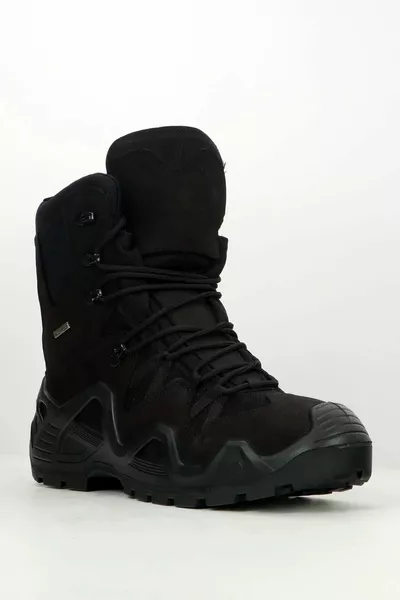 Външни водоустойчиви черни мъжки тактически ботуши от естествена кожа Postal