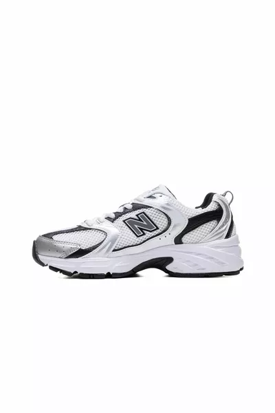  أبيض فضي ميتاليك أسود - سنيكرز نسائي LB