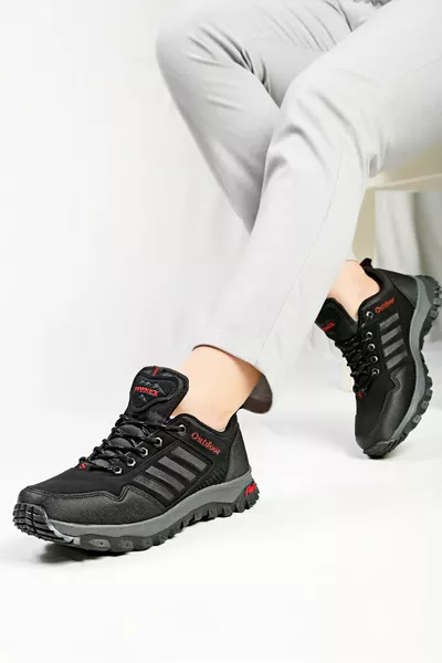 Черные унисекс водо- и морозостойкие зимние треккинговые кроссовки на открытом воздухе Energy 