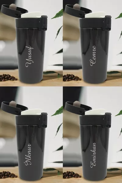 Nom personnalisé Filtre thermos imprimé  Acier inoxydable double couche scellé  ml Thermos