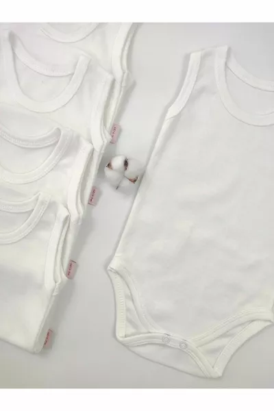 5 Pcs basique ras du cou Snap Body débardeur nouveau-né hôpital sortie fille garçon bébé enfant