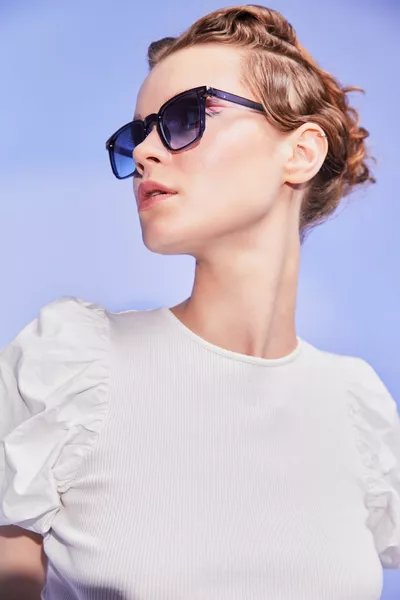 نظارة شمسية للجنسين أزرق كحلي 