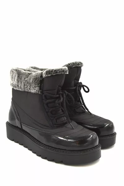 Женские черные лакированные кожа ручной работы, удобные повседневные зимние сапоги