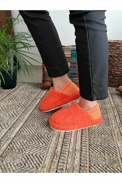 Elastische Rug Comfortabele Penduf Women's Home Boots Huisschoenen Warm Krullend