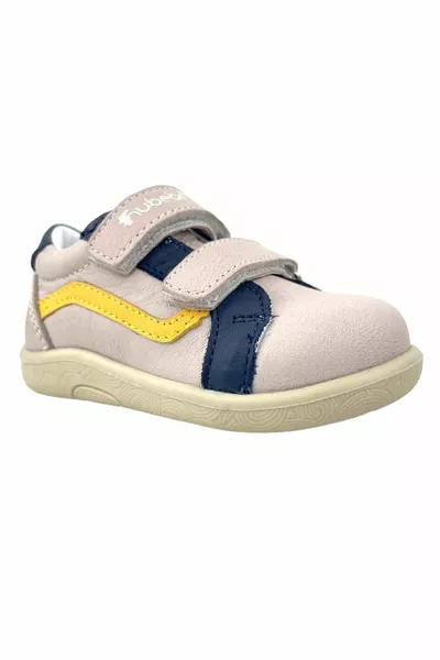 Orthopedic Sole First Step Casual Shoes Beige-Navy Blue