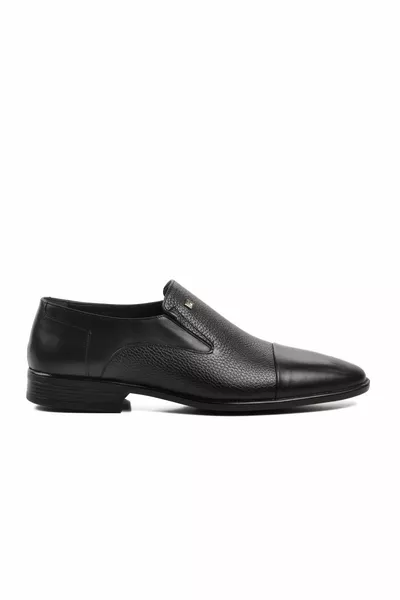  Black Crease Vera Pelle Scarpe Classiche Da Uomo