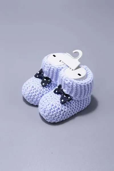 Strickwaren Links Gestrickte Schleife Baby Booties