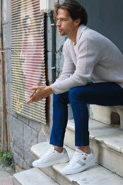  White Men's Sneaker Casual Sneakers