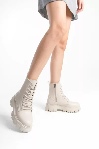 Beige Skin Damen Stiefel 