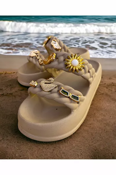 HOHE SOHLE STRAND POOL MEER GARTEN HAUSSCHUHE GEEIGNET FÜR DEN TÄGLICHEN GEBRAUCH