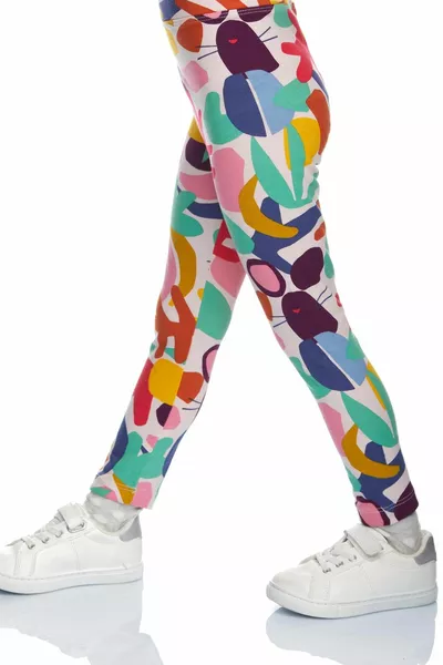 Découpes Feuillage Filles Été À Motifs Leggings