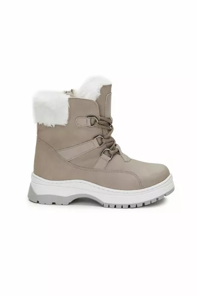 الكسيس الفراء بنات أحذية رمادية