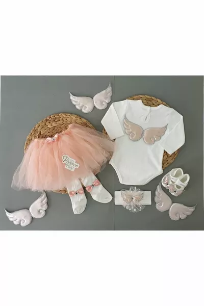 ملاك مجنح توتو تنورة الطفل مجموعة