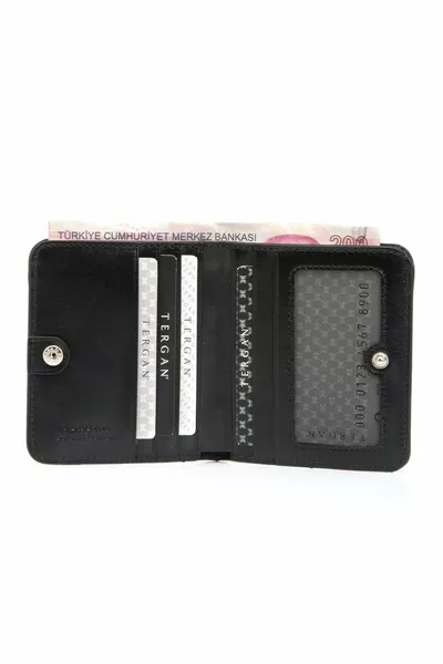 Black Leather Men's Wallet 