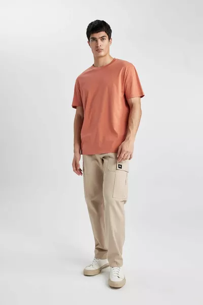 جديد عادي صالح طاقم الرقبة كم قصير  ٪ القطن الأساسية تي شيرت sp