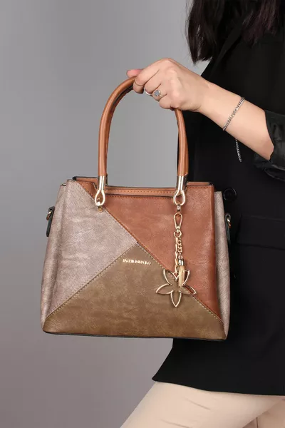  Женская сумка с рукавами с несколькими отделениями, сумка для рук и плечевых ремней, норковый загар