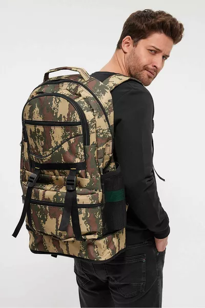 Камуфляж водонепроницаемый сильфон альпинист кемпинг путешествия землетрясение рюкзак солдата