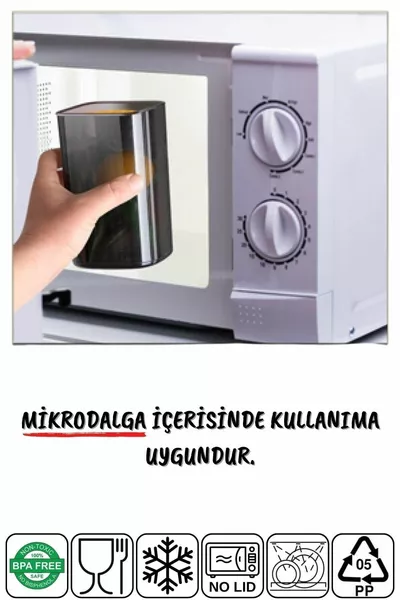 Quantità etichettata ml Contenitore di stoccaggio antracite infrangibile economico