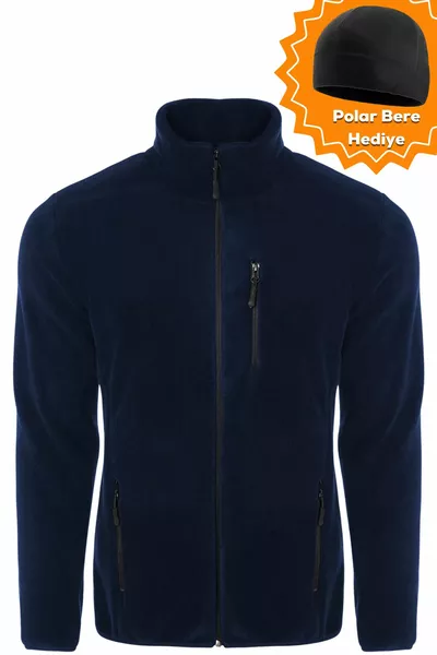 Men's Pro Windproof 5 Pockets Outdoor Full Zipper Fleece Jacket