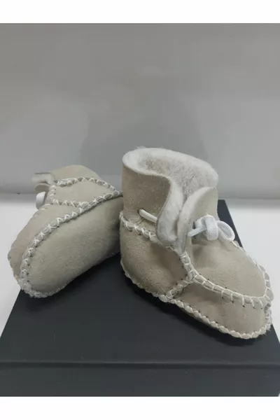 Детские органические сапоги на шнуровке из органической овечьей кожи детские ботинки для первого шага - 