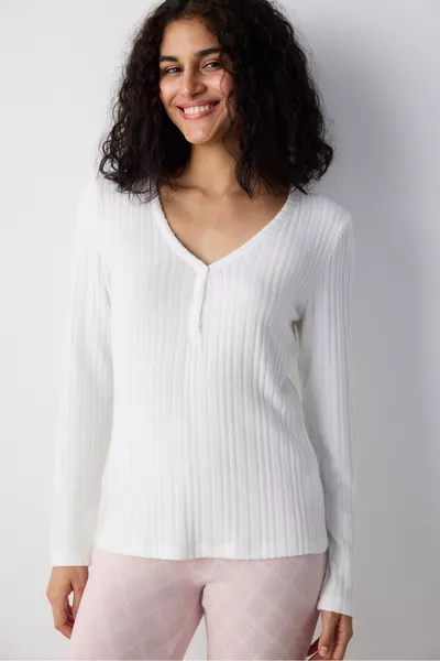 طقم بيجاما بنطلون وردي فاتح من دريم سوفت