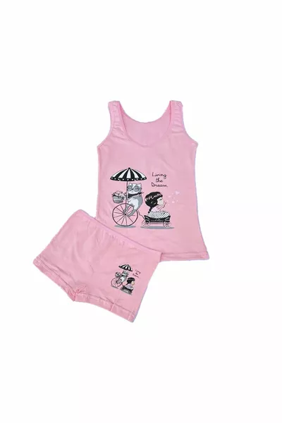 6-Pack Girls' Tank Top and Boxer Set