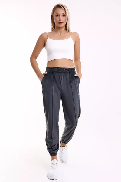 Pantalon de survêtement Jogger Yumoş Velours / Gris