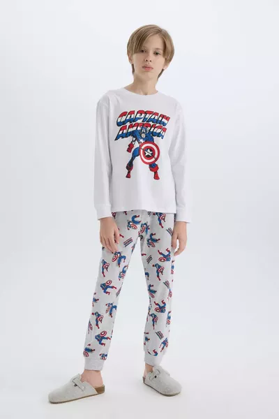 Boys' Pajama Set Marvel Comics Long Sleeve Top Long Pants WN