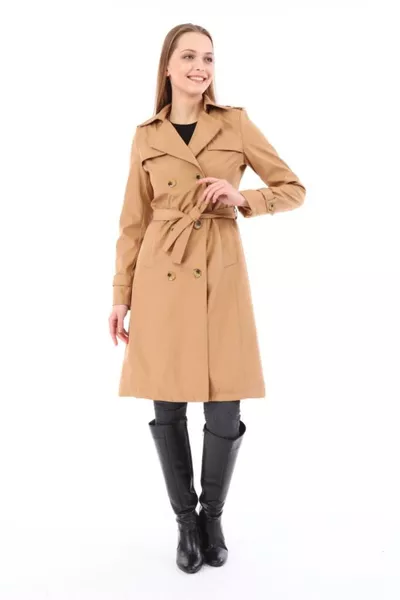Medium Size Women's Lined Trench Coat
