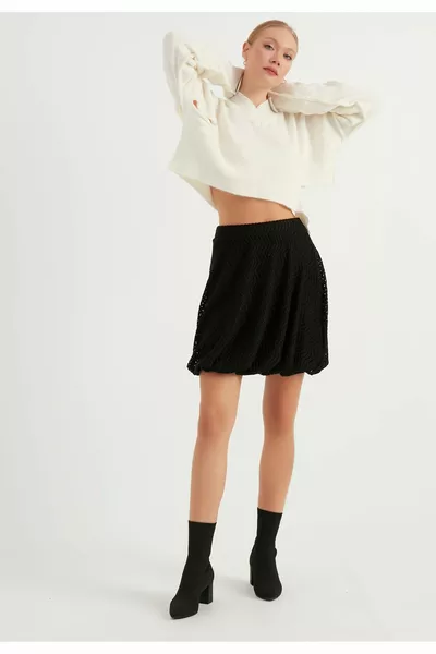 Flauschiger Minirock