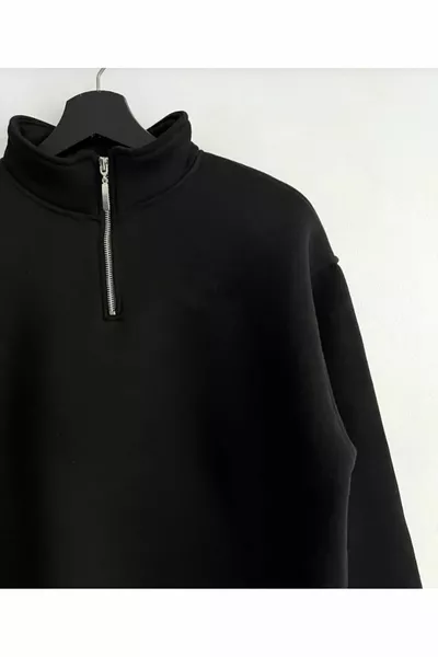 نصف سستة الوقوف طوق قميص من النوع الثقيل داخل الصوف الشتاء للجنسين